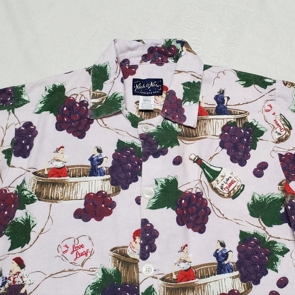 RARE Vintage Nick & Nora I Love Lucy Italian Movie Cotton Flannel Pajama Set Sm - Picture 6 of 16